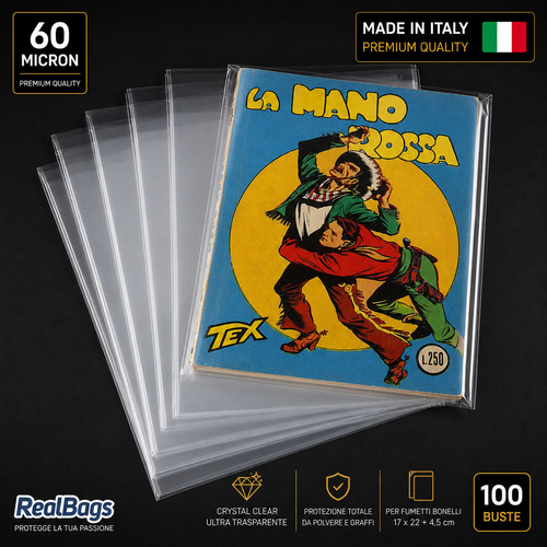 100 buste per fumetti - 100,